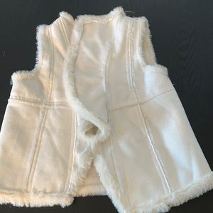 Faux suede vest